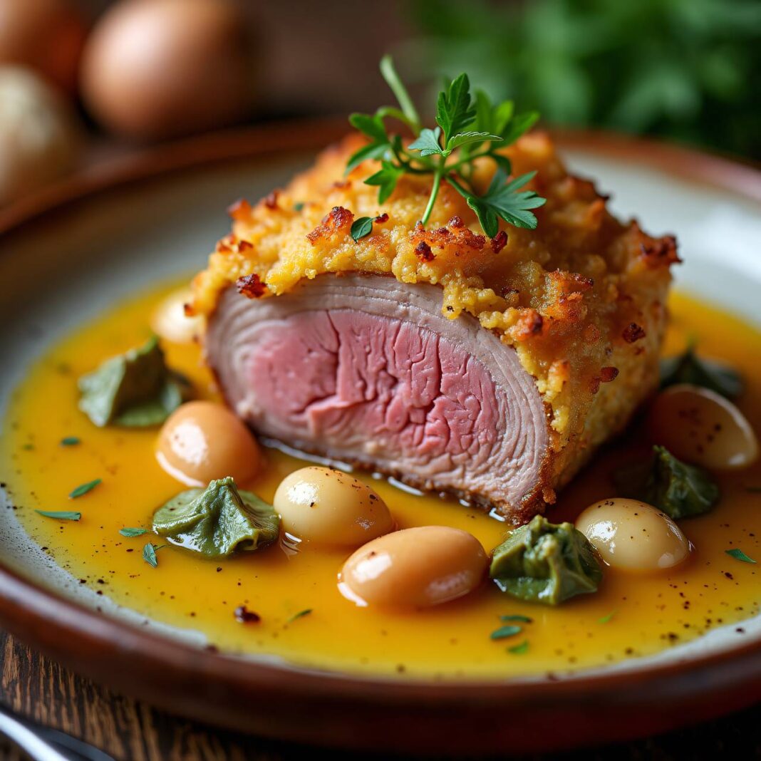 Schweinefilet mit Kartoffelkruste Rezept Schweinefilet mit Kartoffelkruste Rezept