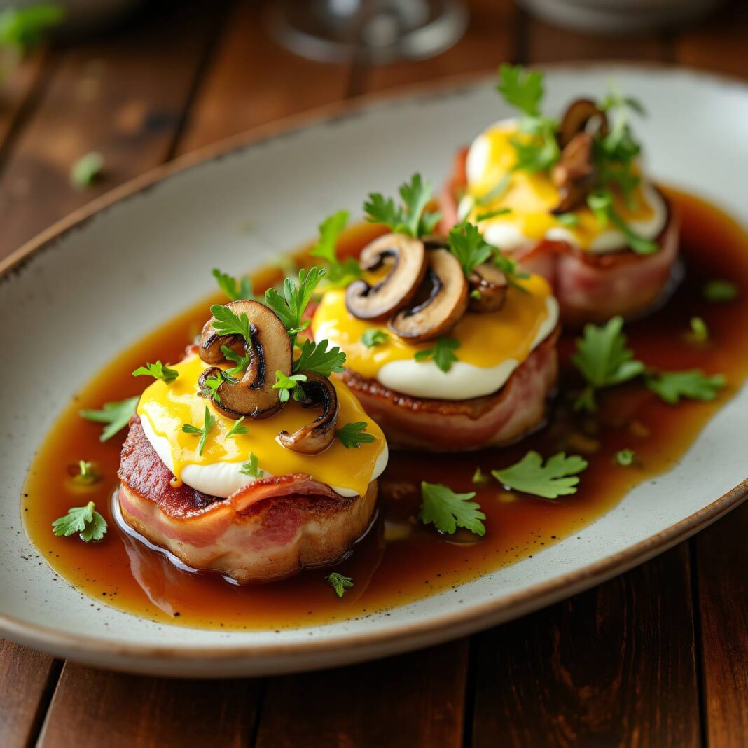 Schweinemedaillons im Mozzarella-Lattich-Speckmantel Rezept Schweinemedaillons im Mozzarella-Lattich-Speckmantel Rezept