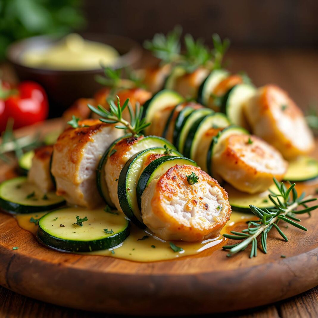 Schweinemedaillons im Zucchinimantel Rezept Schweinemedaillons im Zucchinimantel Rezept