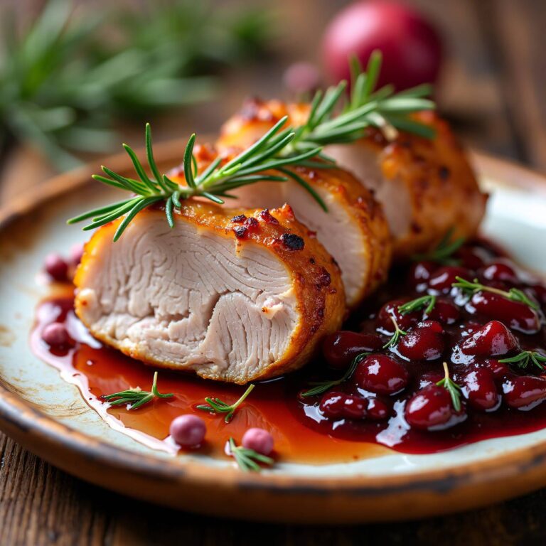 Schweinsbraten mit Zwetschgen-Chutney Rezept