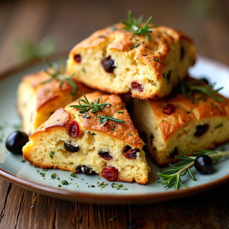 Scones mit Oliven und getrockneten Tomaten Rezept