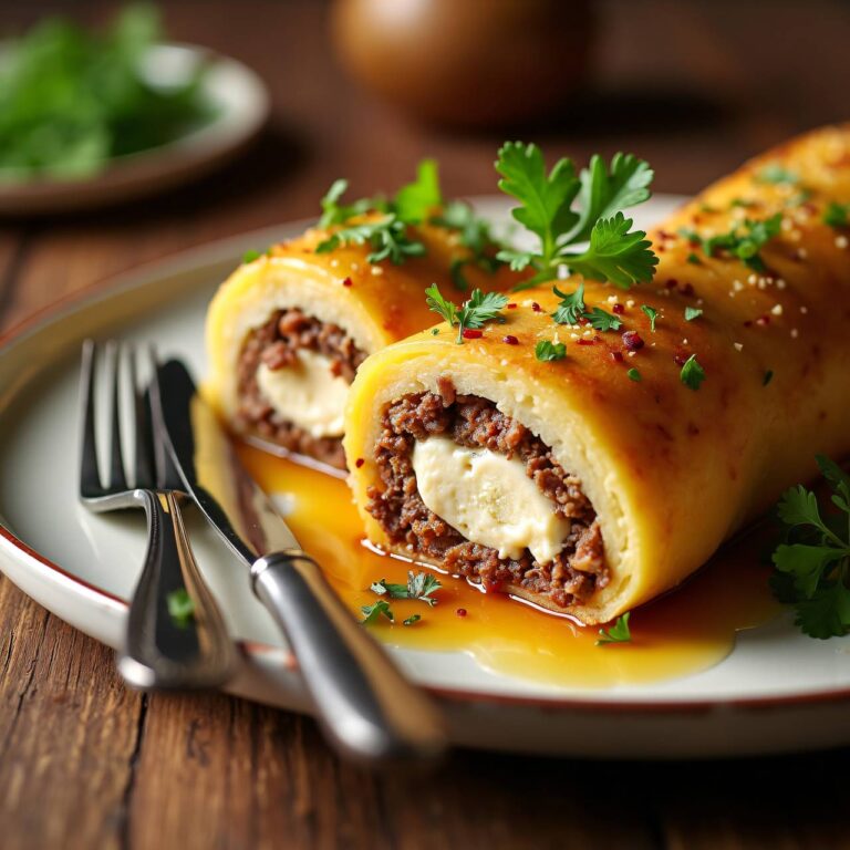 Sellerie-Hackfleisch-Roulade Rezept