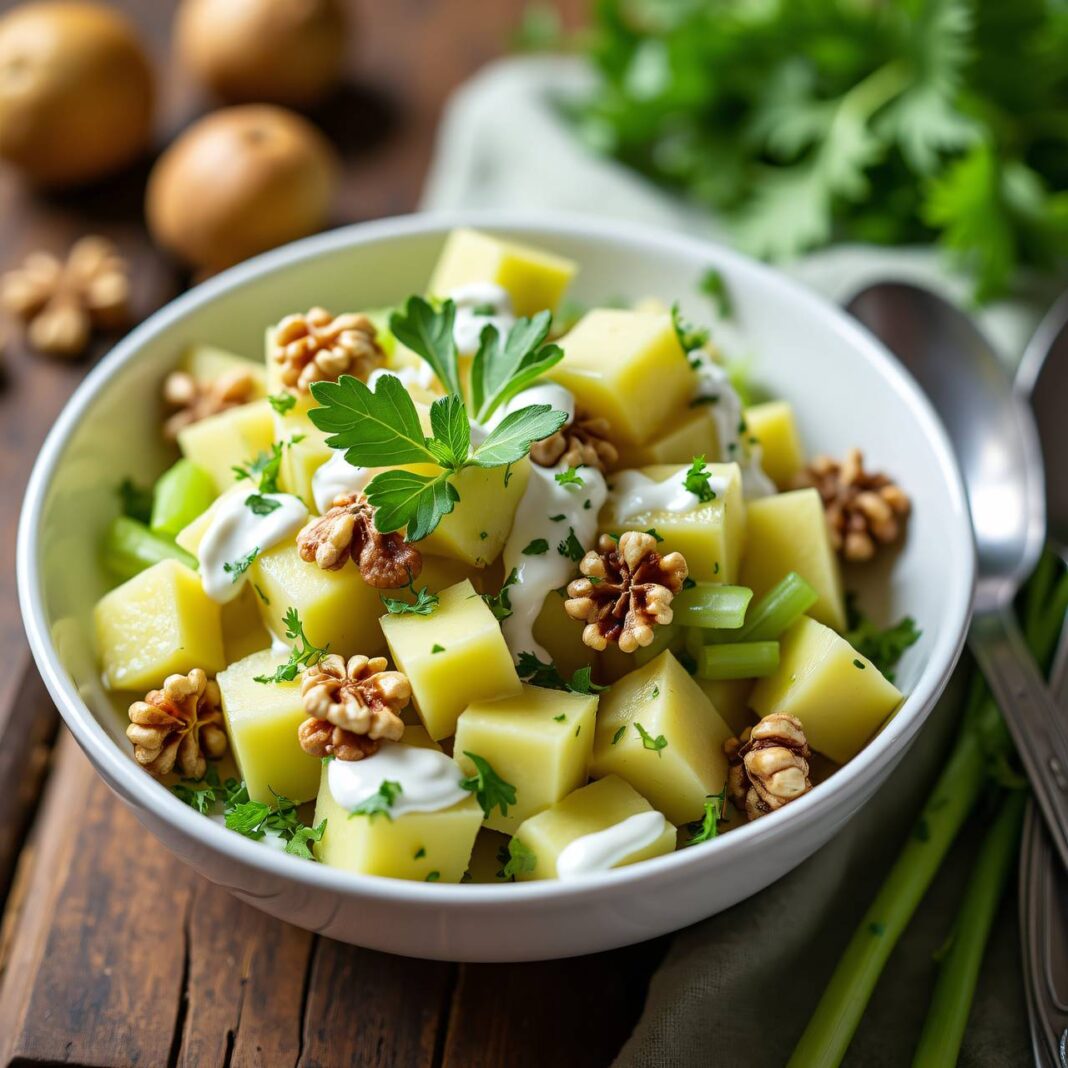 Sellerie-Kartoffelsalat Rezept Sellerie-Kartoffelsalat Rezept