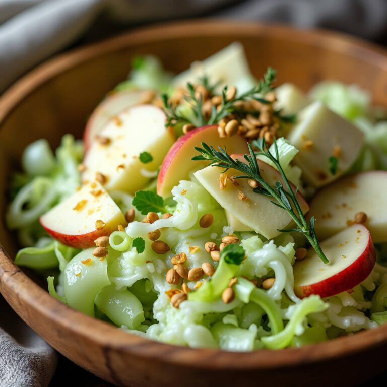 Selleriesalat an Apfel-Kefir-Sauce Rezept