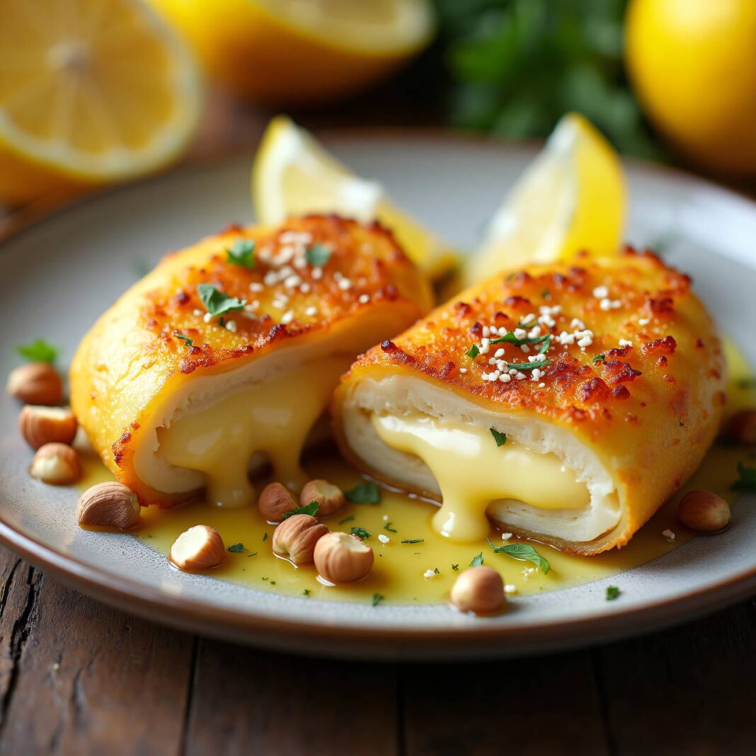 Sellerieschnitzel (Vegi-Cordon-bleu) Rezept Sellerieschnitzel (Vegi-Cordon-bleu) Rezept