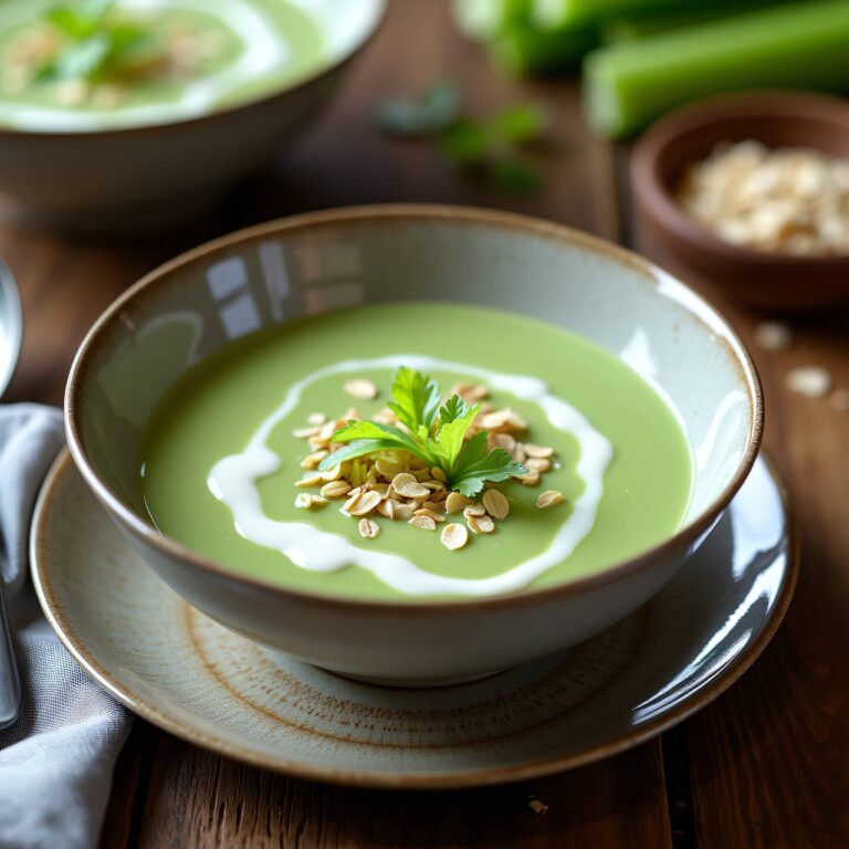 Selleriesuppe mit Haferflocken Rezept