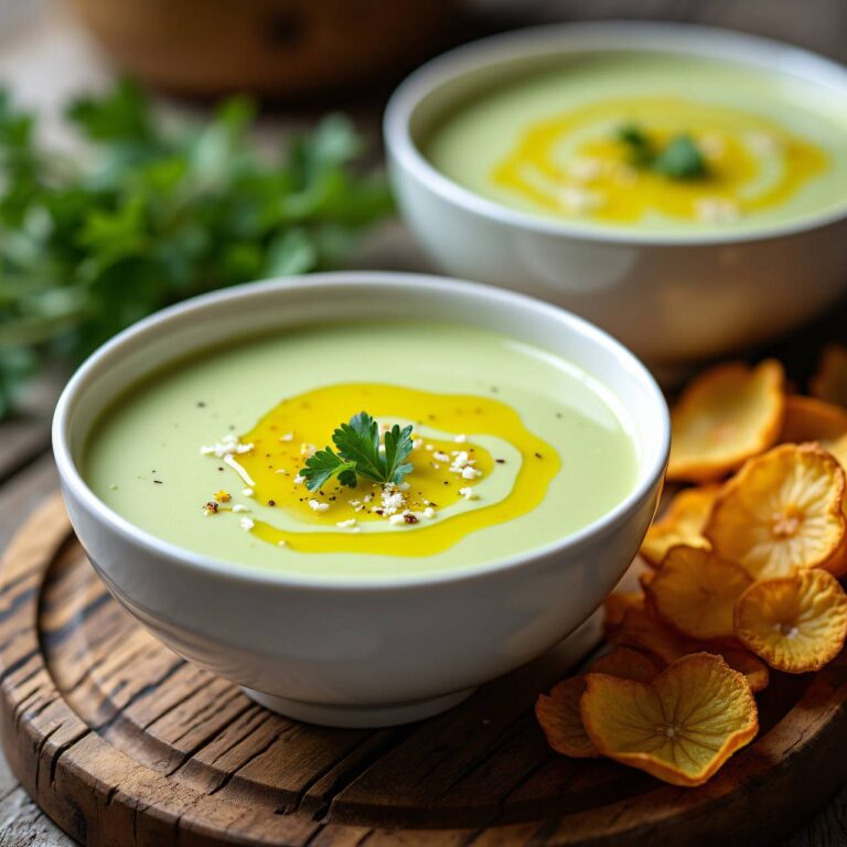Selleriesuppe mit Zitronenöl Rezept