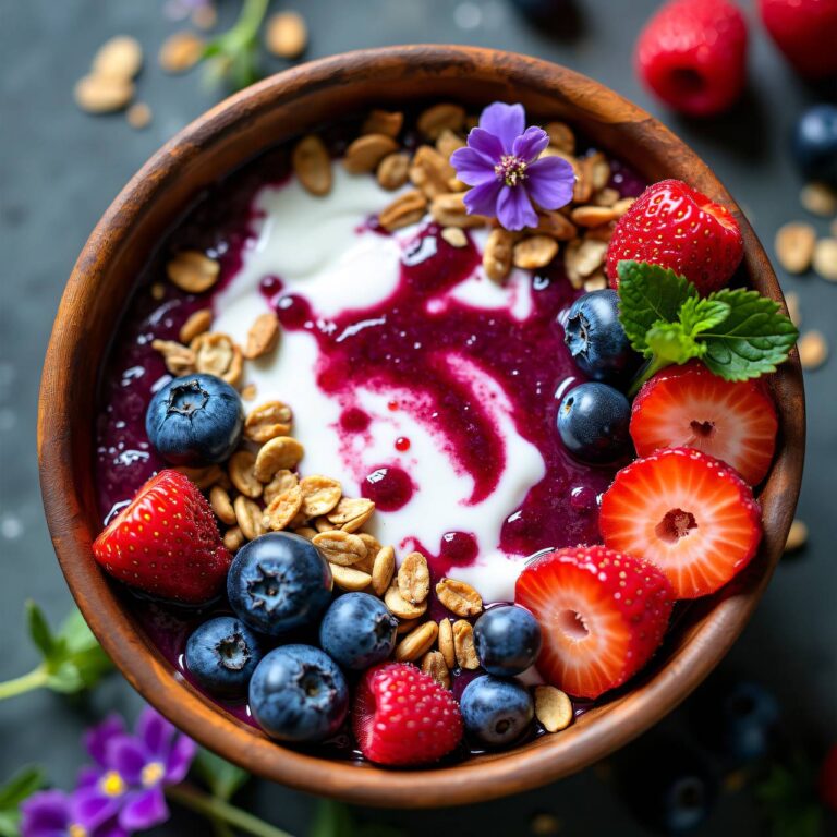 Smoothie Bowl mit Beeren Rezept