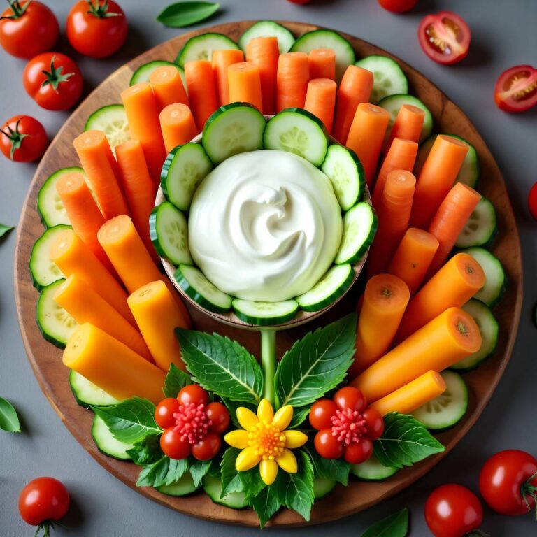 Snackblume mit Hüttenkäse Rezept