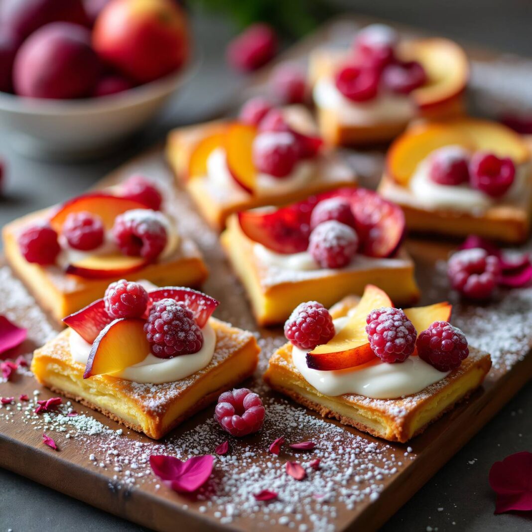 Sommer-Jalousien mit Rosenquark Rezept Sommer-Jalousien mit Rosenquark Rezept