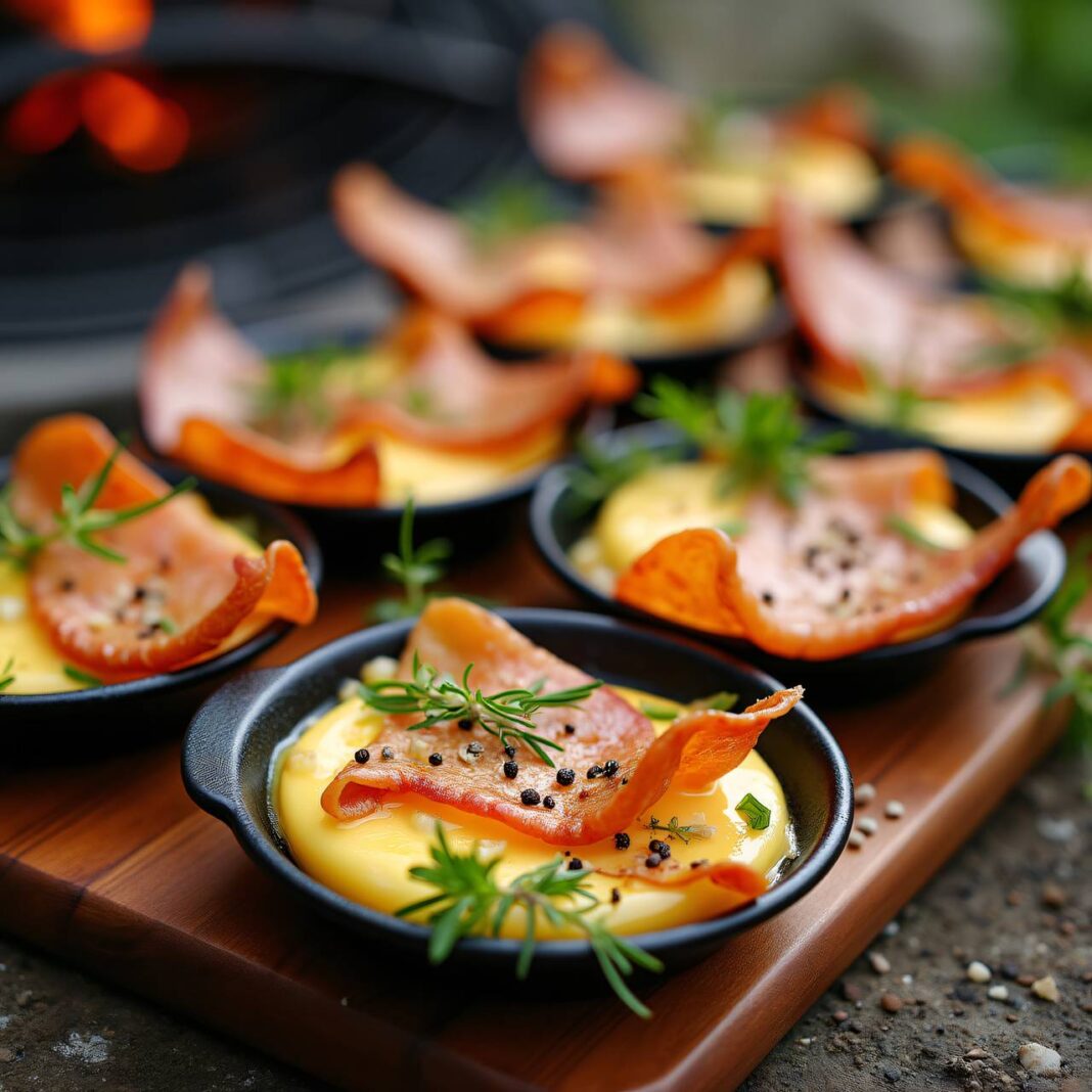 Sommer-Raclette vom Grill mit Trockenfleisch Rezept Sommer-Raclette vom Grill mit Trockenfleisch Rezept