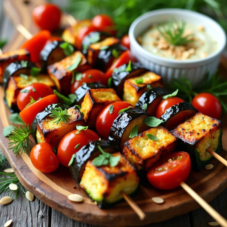 Sommer-Röstgemüse mit Knoblauchsauce Rezept