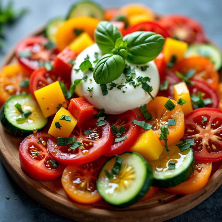Sommergemüse mit Basilikum-Mascarpone Rezept