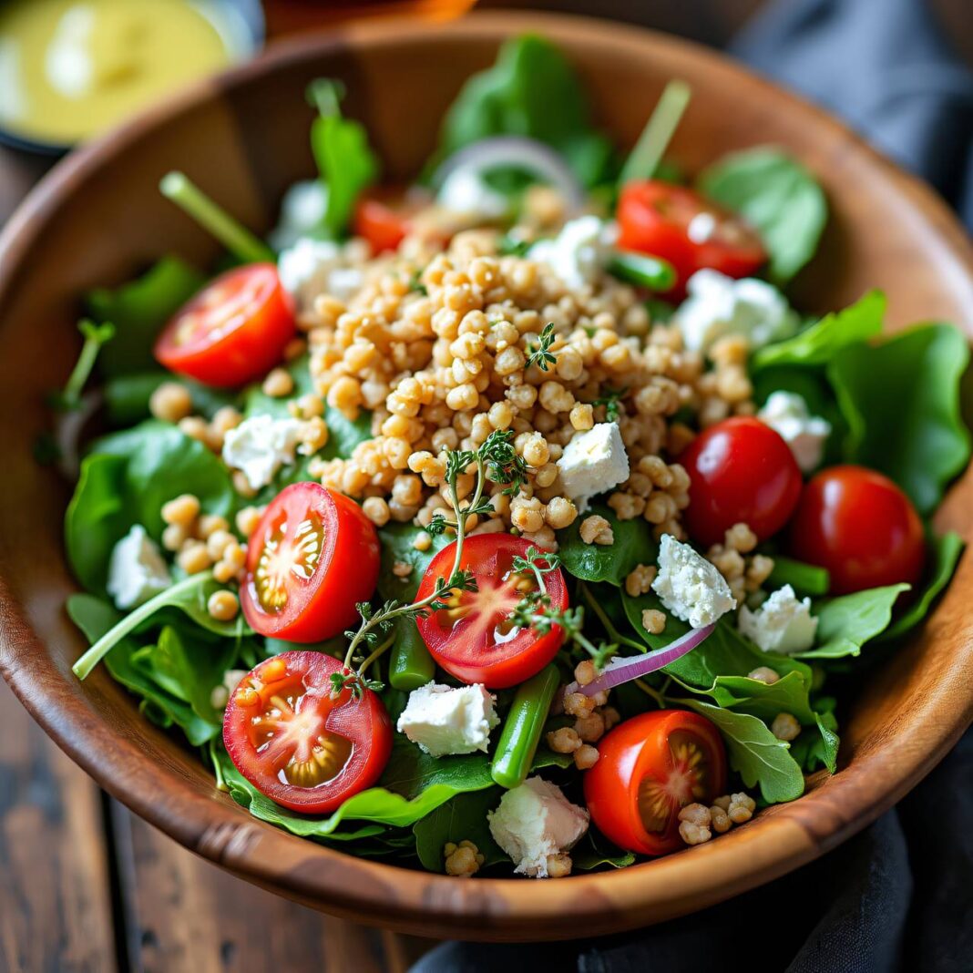 Sommersalat mit geröstetem Buchweizen Rezept Sommersalat mit geröstetem Buchweizen Rezept
