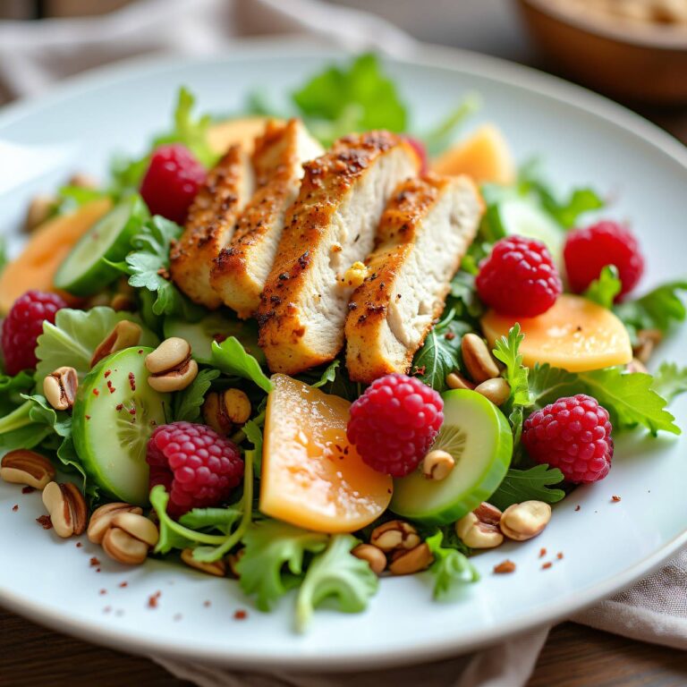 Sommersalat mit Hühner Rezept