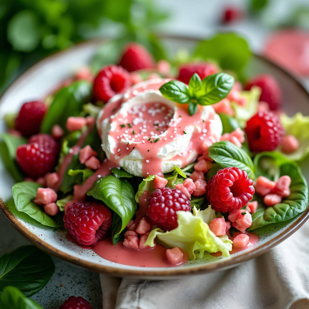 Sommersalate mit Himbeerquark Rezept Sommersalate mit Himbeerquark Rezept