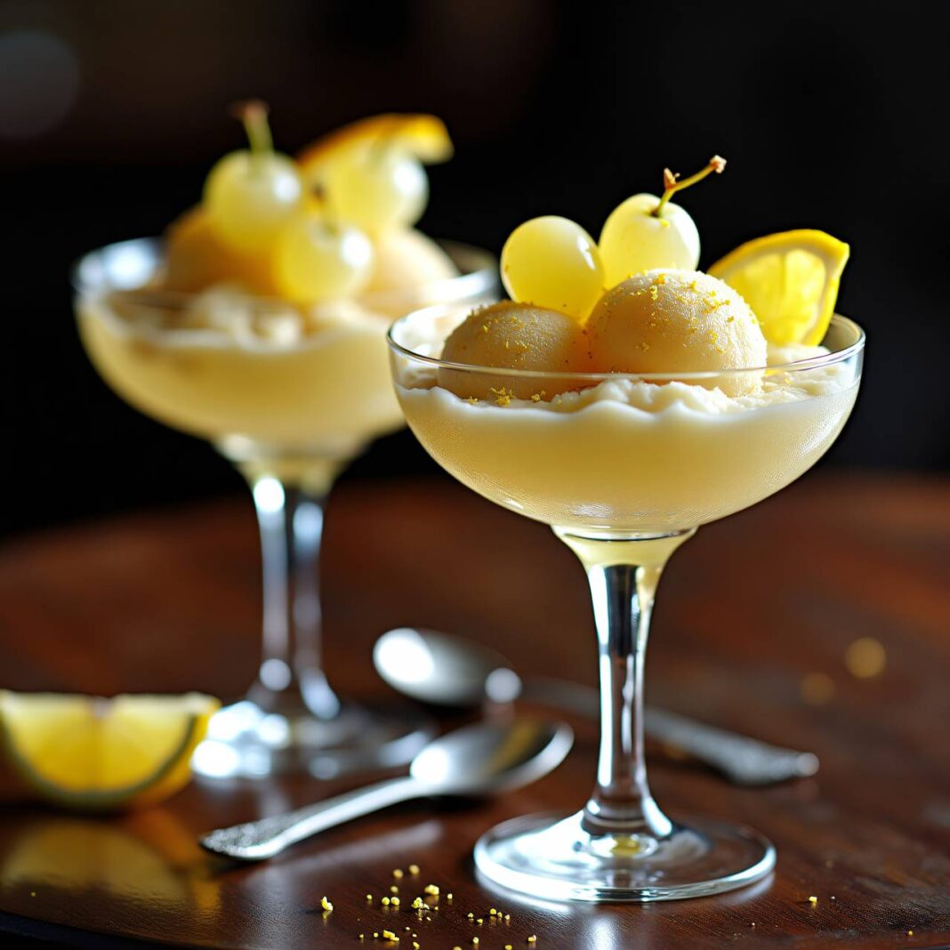 Sorbet mit Champagner Rezept Sorbet mit Champagner Rezept