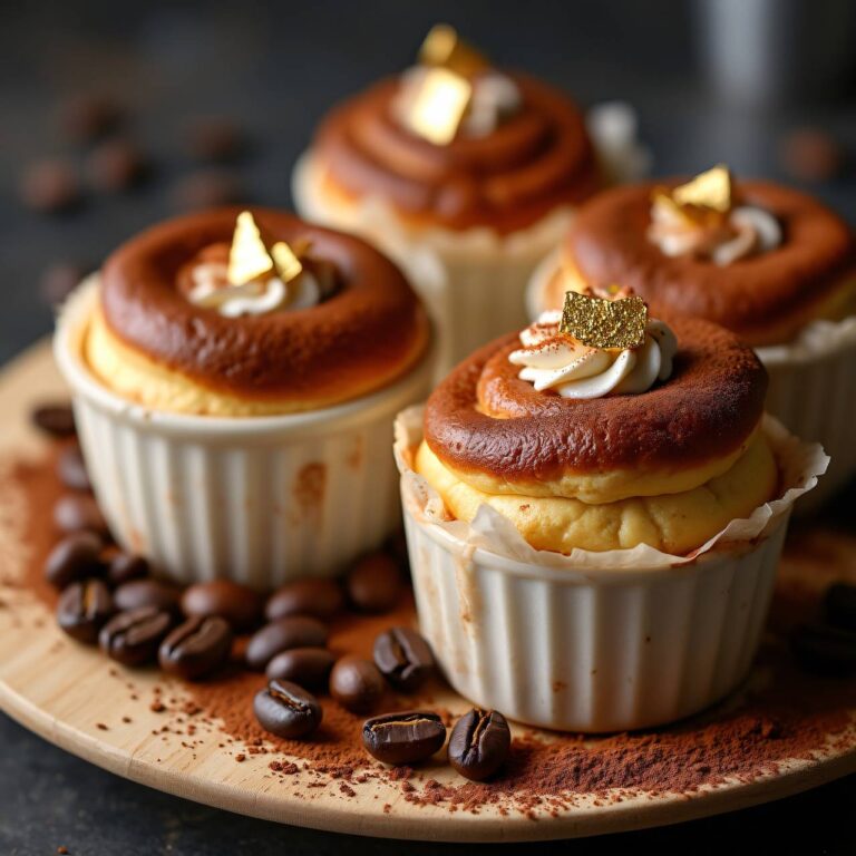 Soufflé glacé espresso mit dekorativen Elementen Rezept