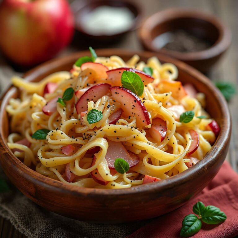 Spätzlipfanne mit Fleisch, Kraut und Apfel Rezept