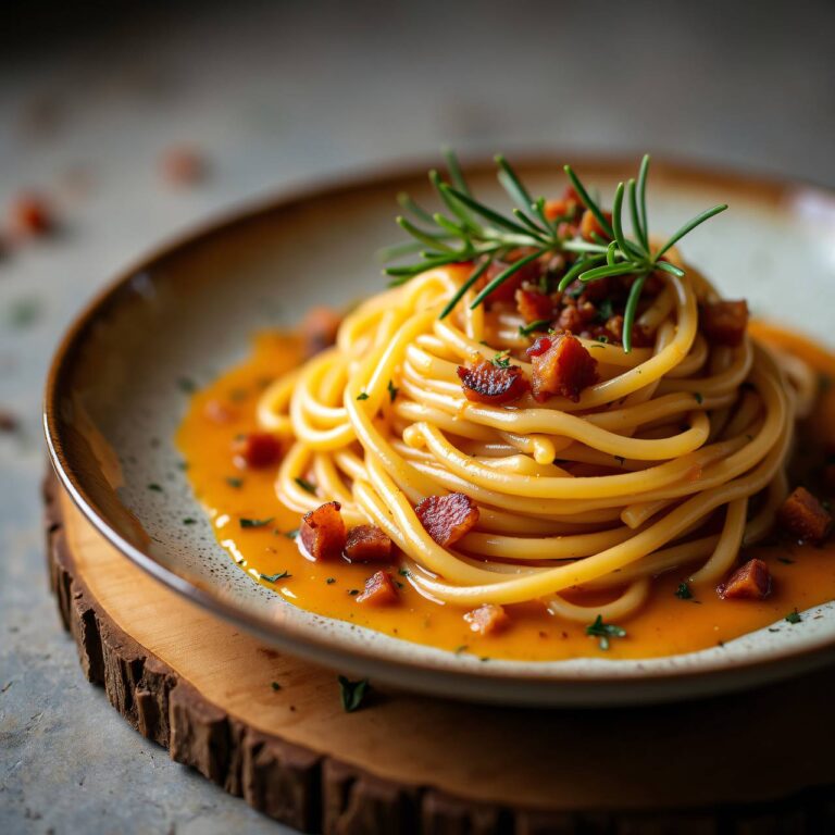 Spaghetti in Wacholdersauce Rezept