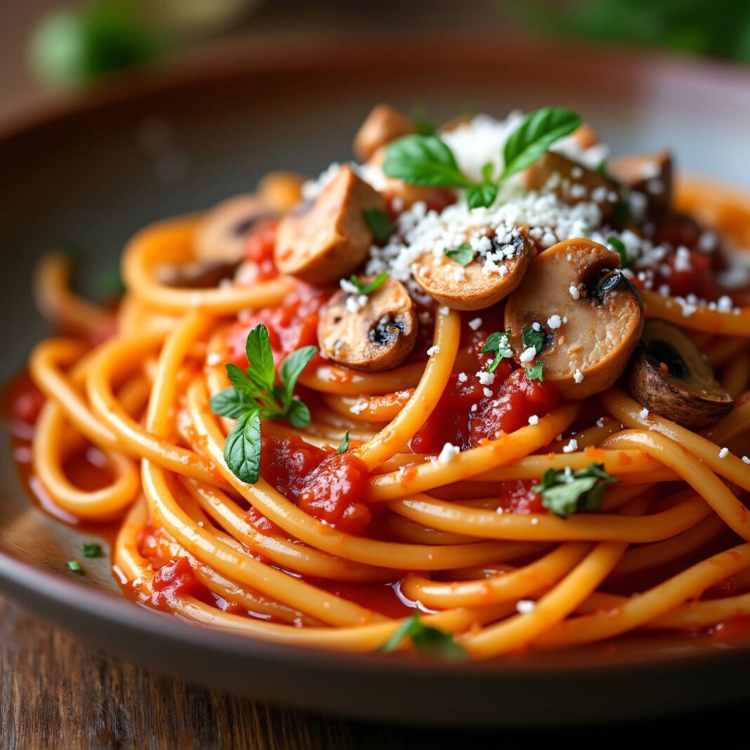 Spaghetti mit Hähnchen Rezept Spaghetti mit Hähnchen Rezept