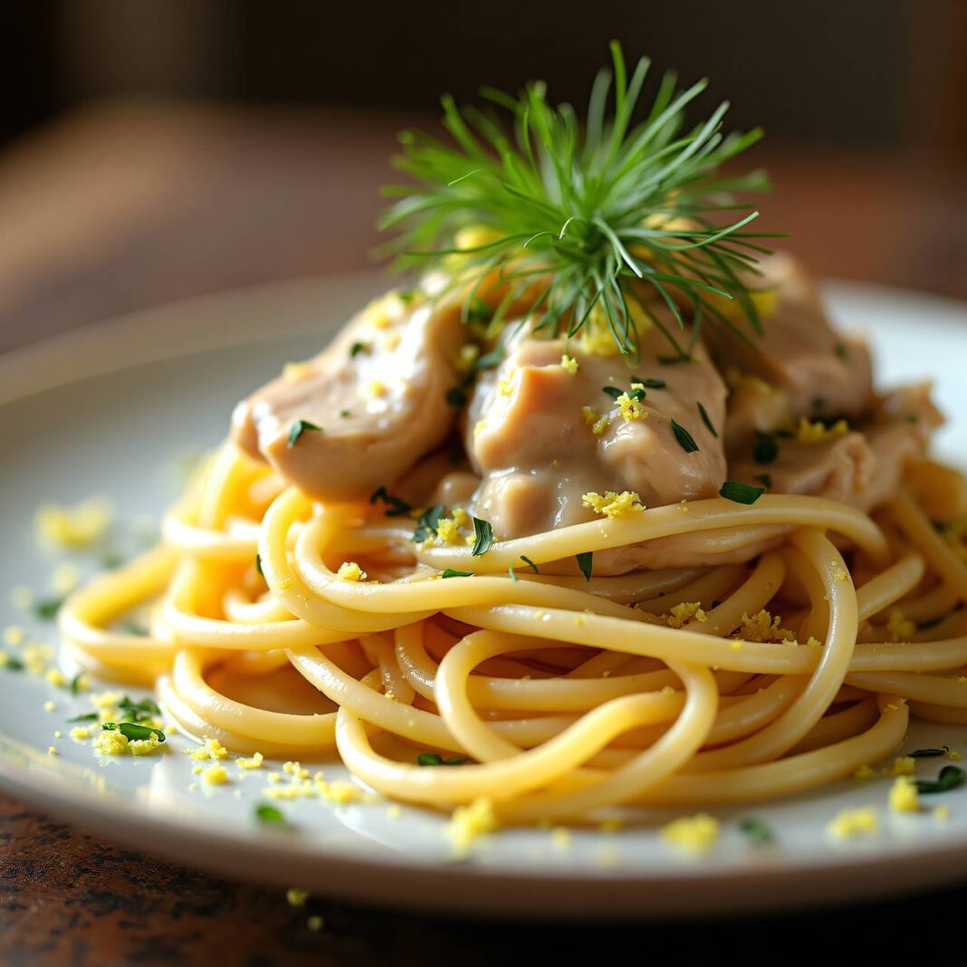 Spaghetti mit Hühnersauce Rezept Spaghetti mit Hühnersauce Rezept
