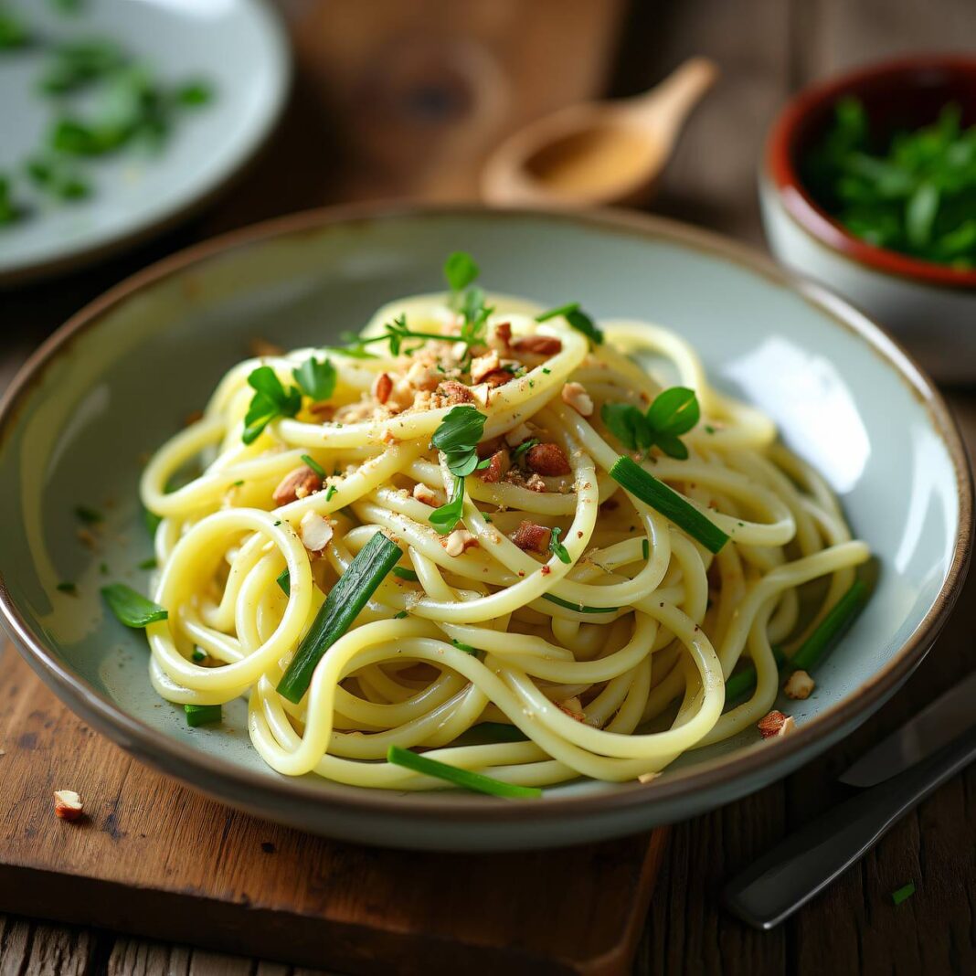 Spaghetti mit Kohlrabisauce Rezept Spaghetti mit Kohlrabisauce Rezept