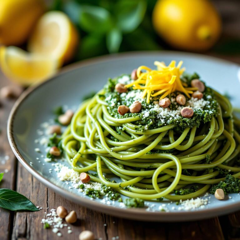 Spaghetti mit Resten-Pesto Rezept