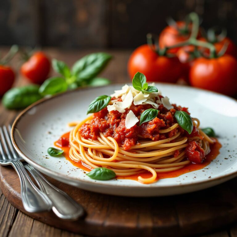 Spaghetti mit roher Tomatensauce Rezept