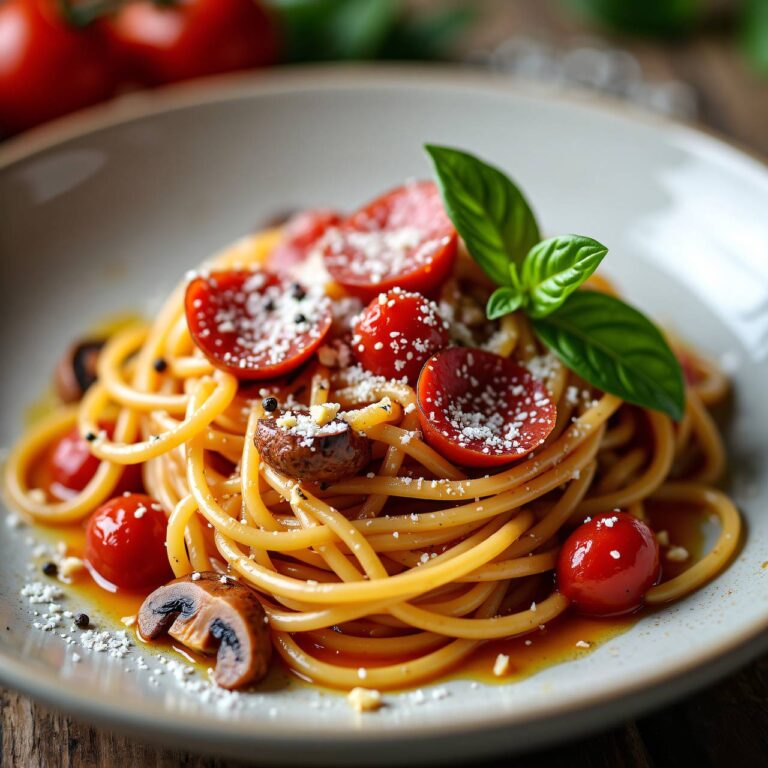 Spaghetti mit Wurst Rezept