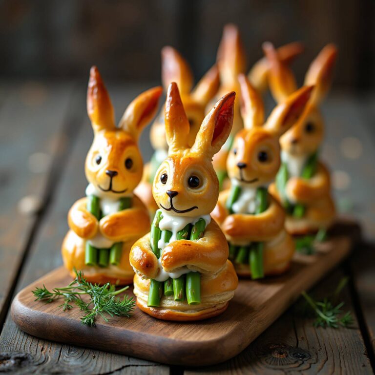 Spargel-Blätterteig-Hasen Rezept