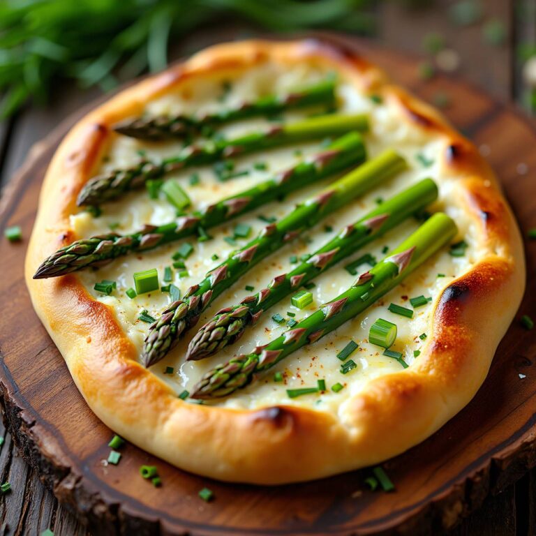 Spargel-Flammkuchen Rezept