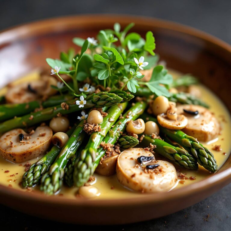 Spargel-Morchel-Pfanne (Low Carb) Rezept