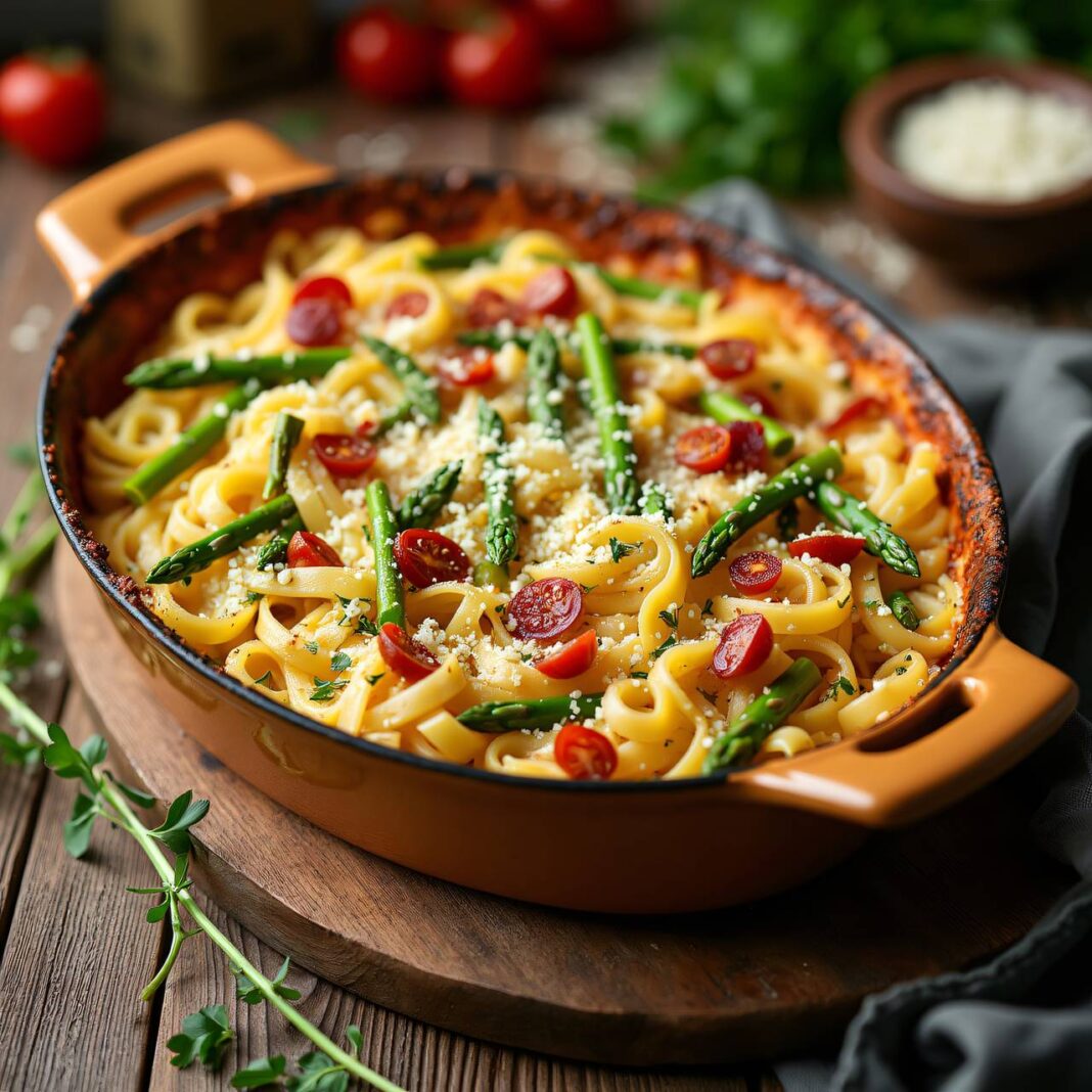 Spargel-Nudeln-Gratin mit Speck Rezept Spargel-Nudeln-Gratin mit Speck Rezept