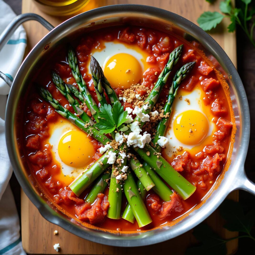 Spargel-Shakshuka Rezept Spargel-Shakshuka Rezept