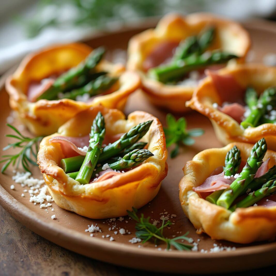 Spargel-Tartelettes mit Speck Rezept Spargel-Tartelettes mit Speck Rezept
