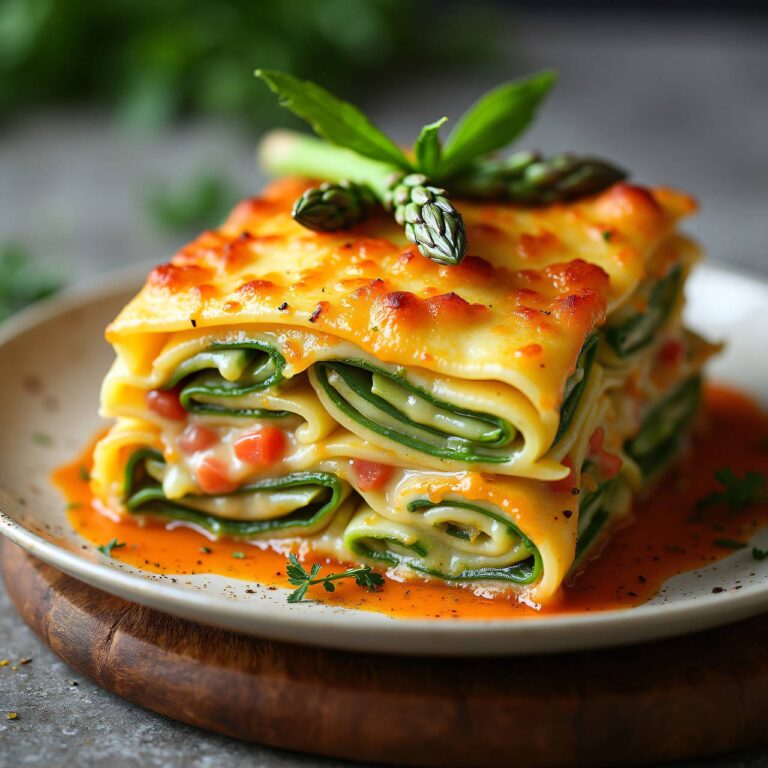 Spargellasagne (Vegetarische Lasagne) Rezept
