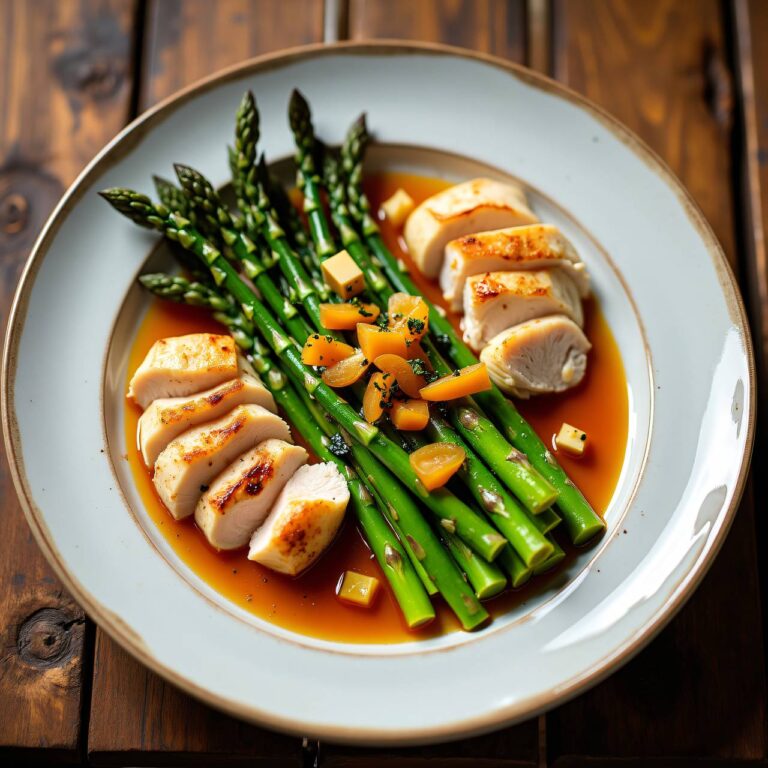 Spargeln mit Hähnchen Rezept