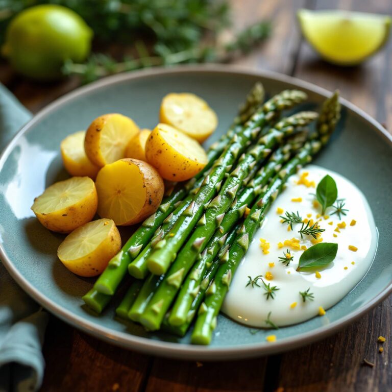 Spargeln mit Limettenquark Rezept
