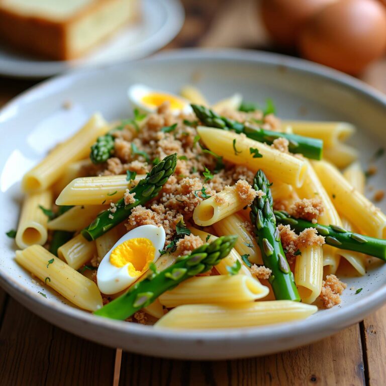 Spargelpasta mit Ei Rezept