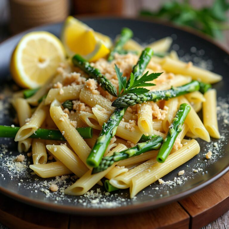 Spargelpasta mit Zitrone Rezept
