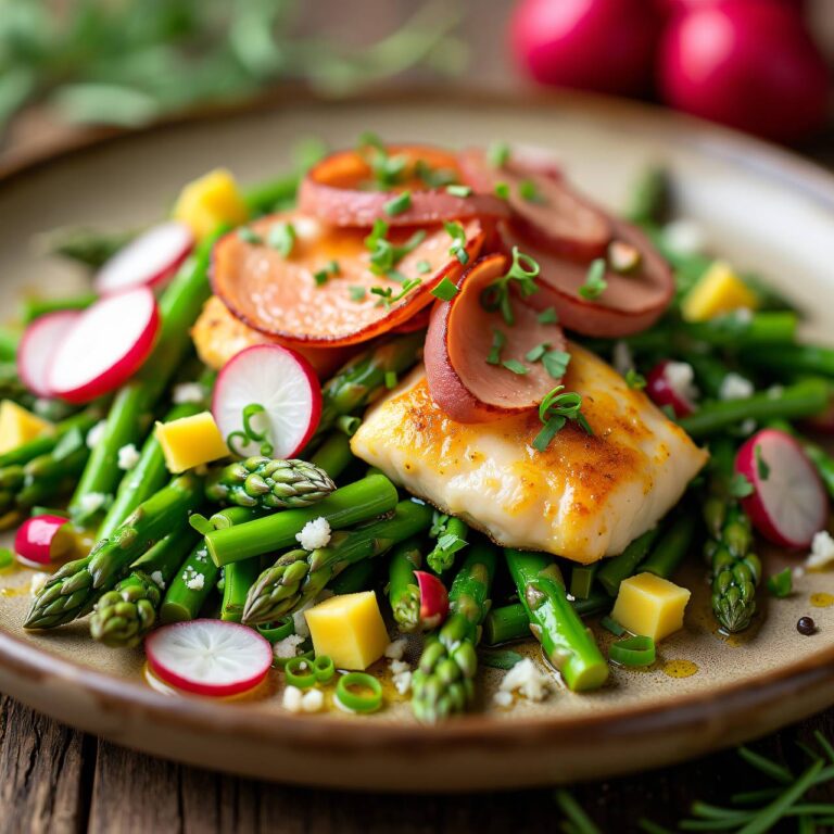 Spargelsalat mit Fischfilets Rezept