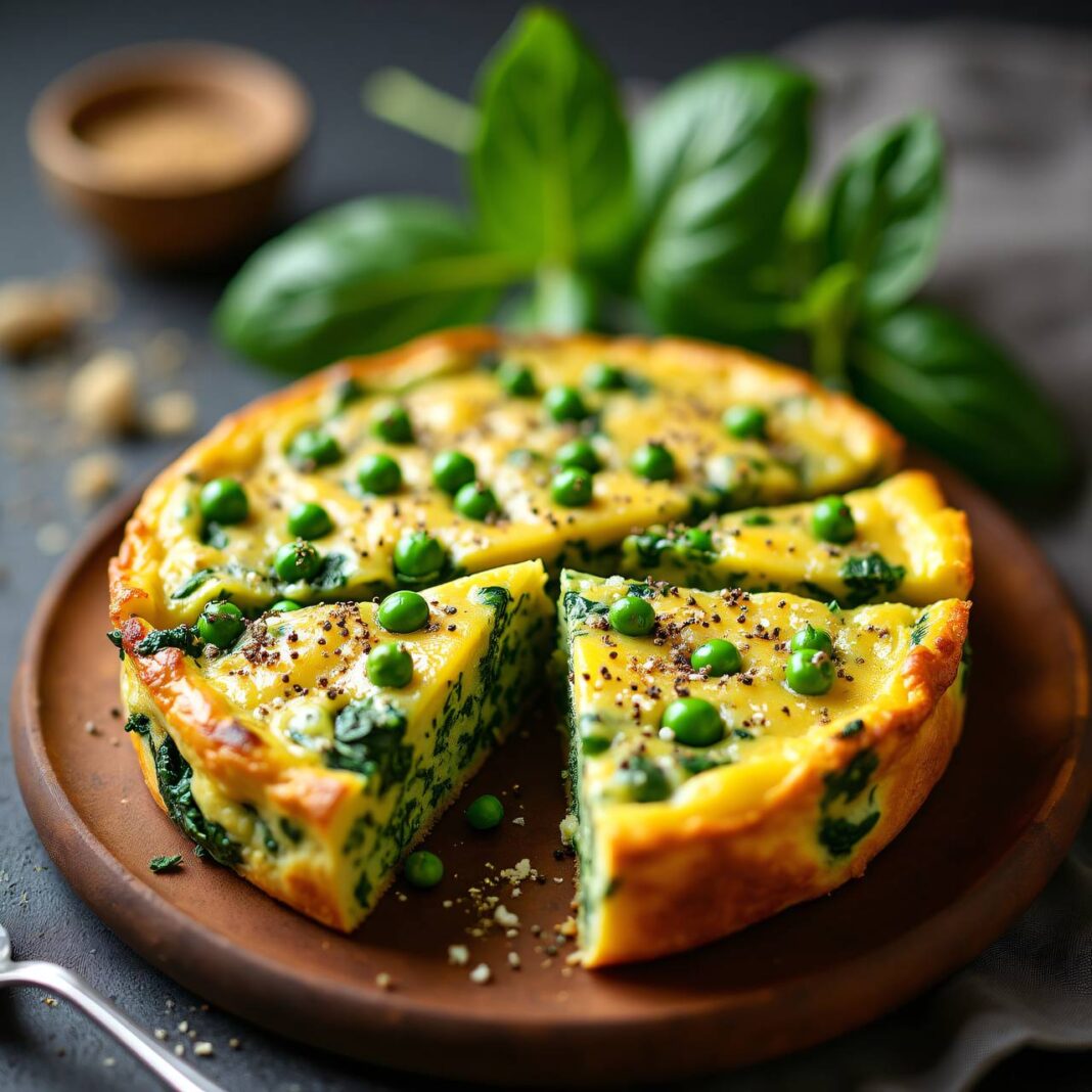 Spinat-Erbsen-Frittata Rezept Spinat-Erbsen-Frittata Rezept