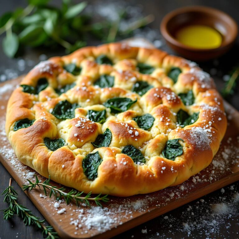 Spinat-Focaccia Rezept