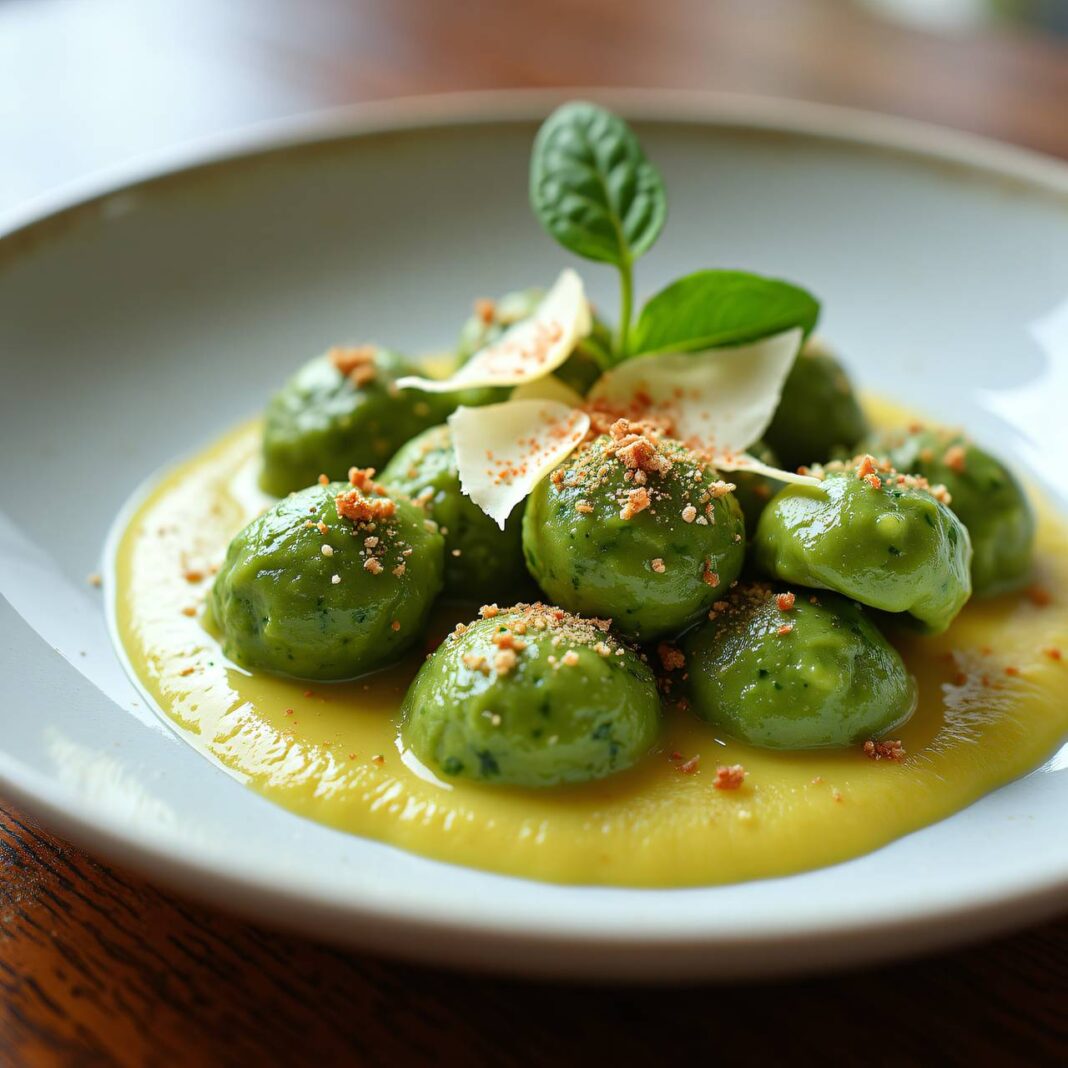 Spinat-Gnocchi mit Kohlrabisauce Rezept Spinat-Gnocchi mit Kohlrabisauce Rezept