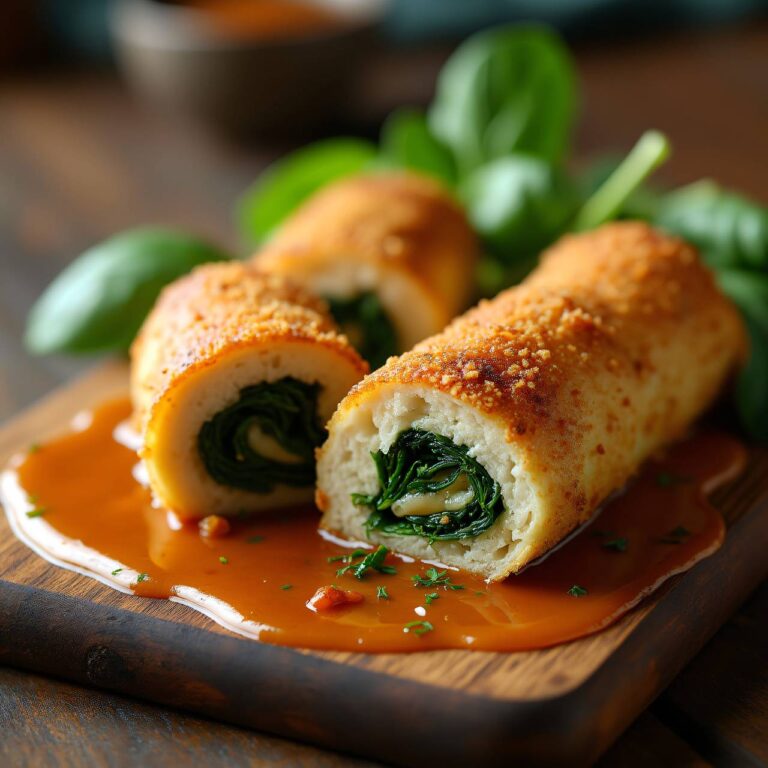 Spinat-Käse-Fleischvögel Rezept