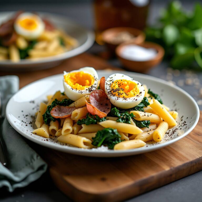 Spinat-Penne Rezept