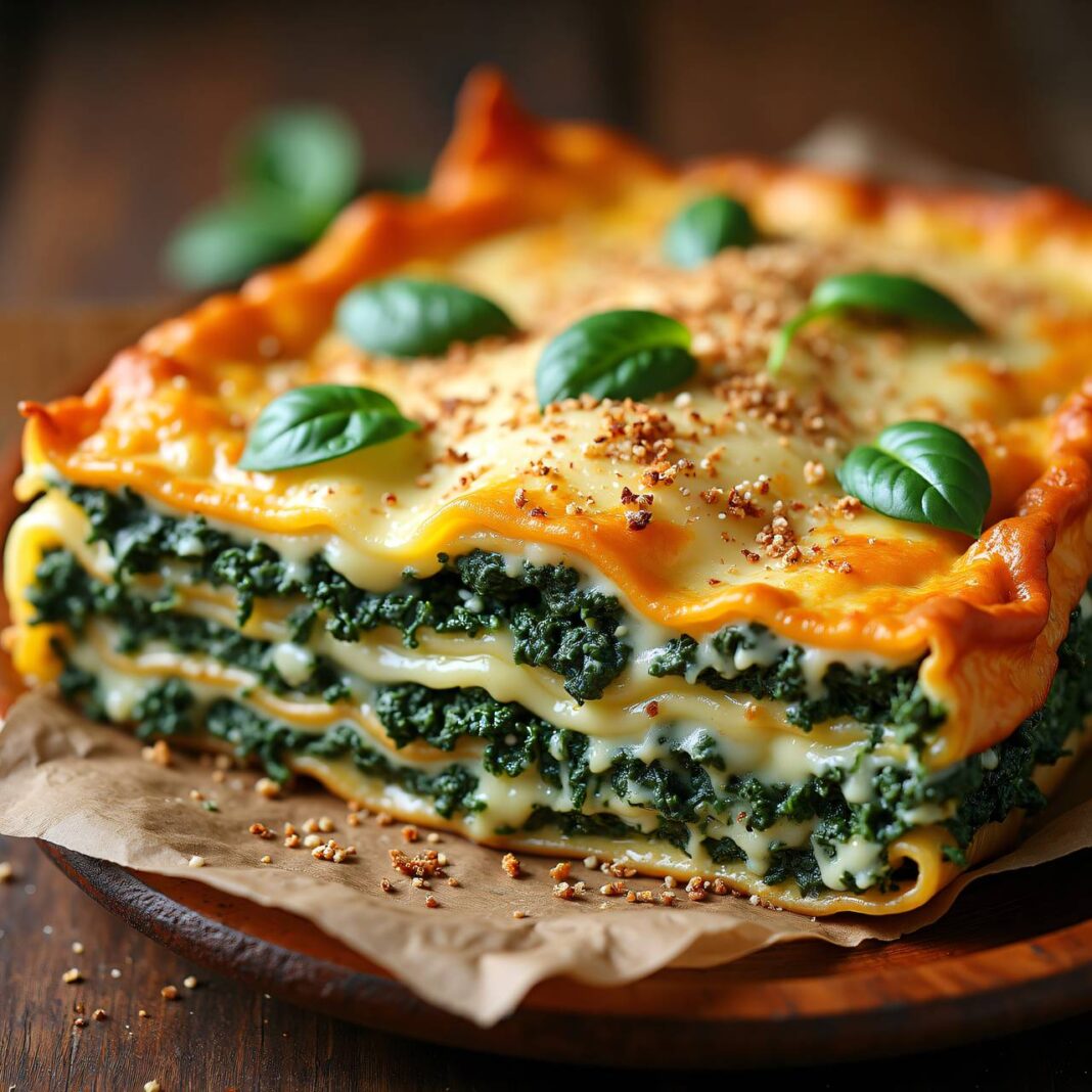 Spinatlasagne (Vegetarische Lasagne) Rezept Spinatlasagne (Vegetarische Lasagne) Rezept