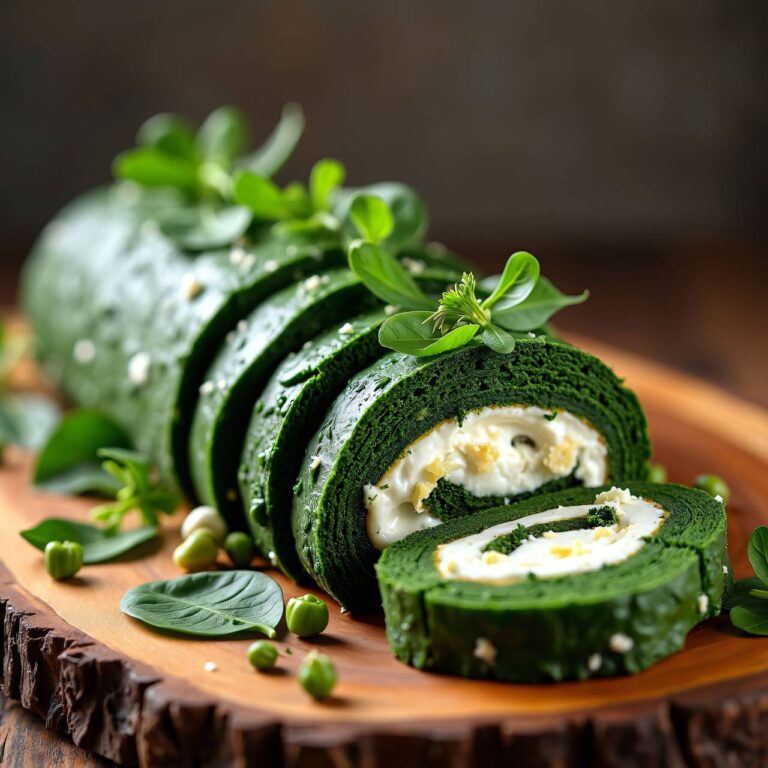 Spinatroulade mit Ricotta (Low Carb) Rezept