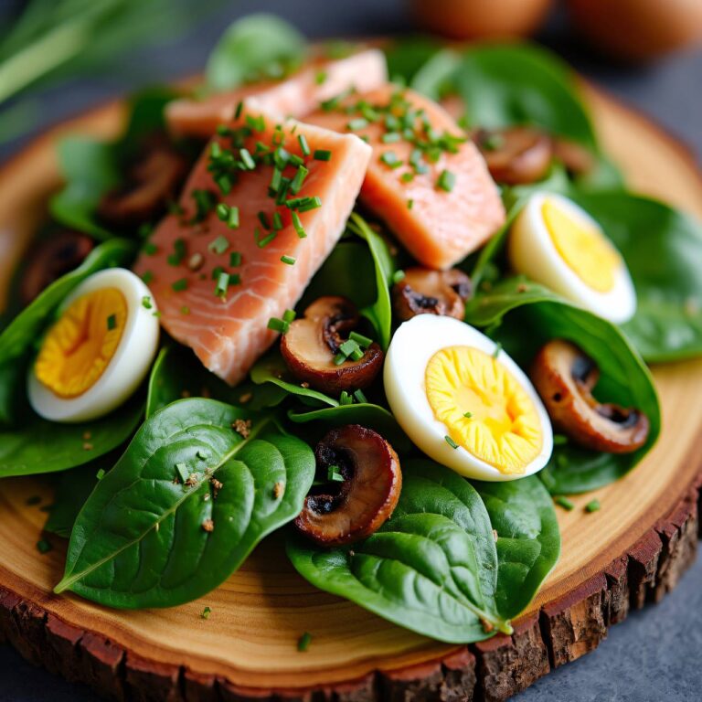 Spinatsalat mit Lachs Rezept